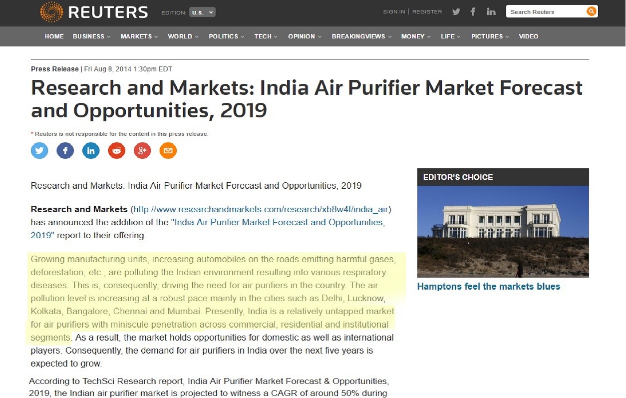 air purifier Feature Title